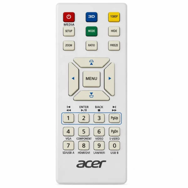 Acer Projector Remote for X112, X1120H, X113, X115, H5350, H5360, H5380BD & H5381BD