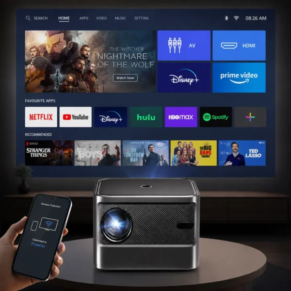ZEGO A002 Smart Projector Home – Buy Online India